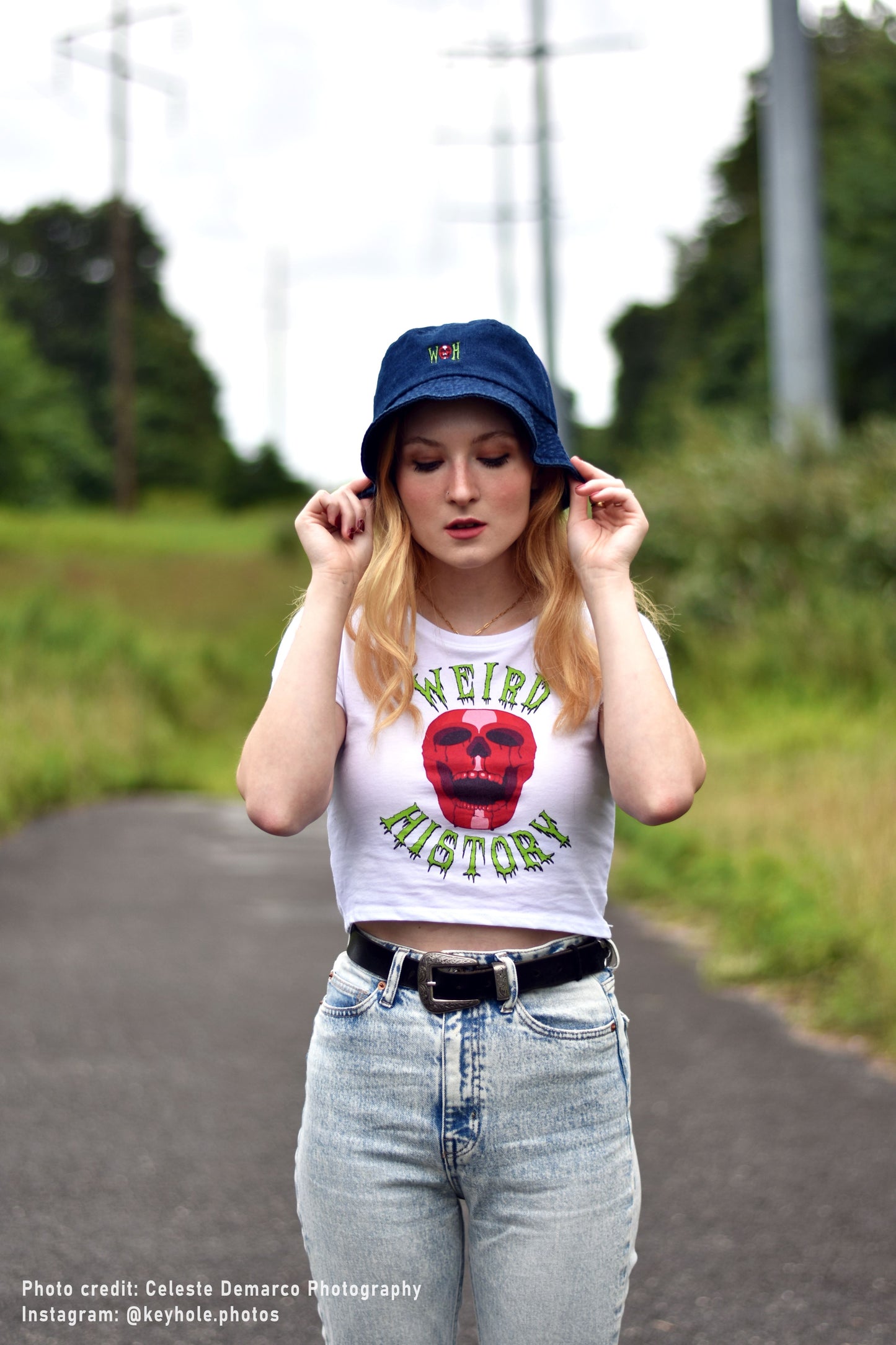 Weird History Classic Logo Denim Bucket Hat